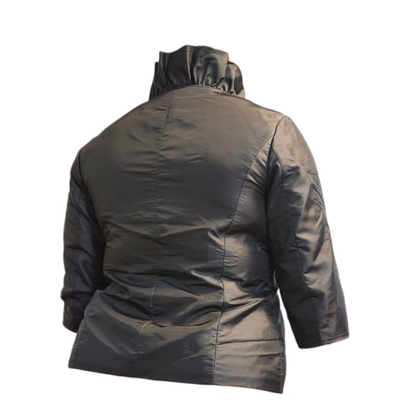 Calvin Klein Ruffle Frill Cocktail Evening Jacket Dressy Blazer - Picture 3 of 11